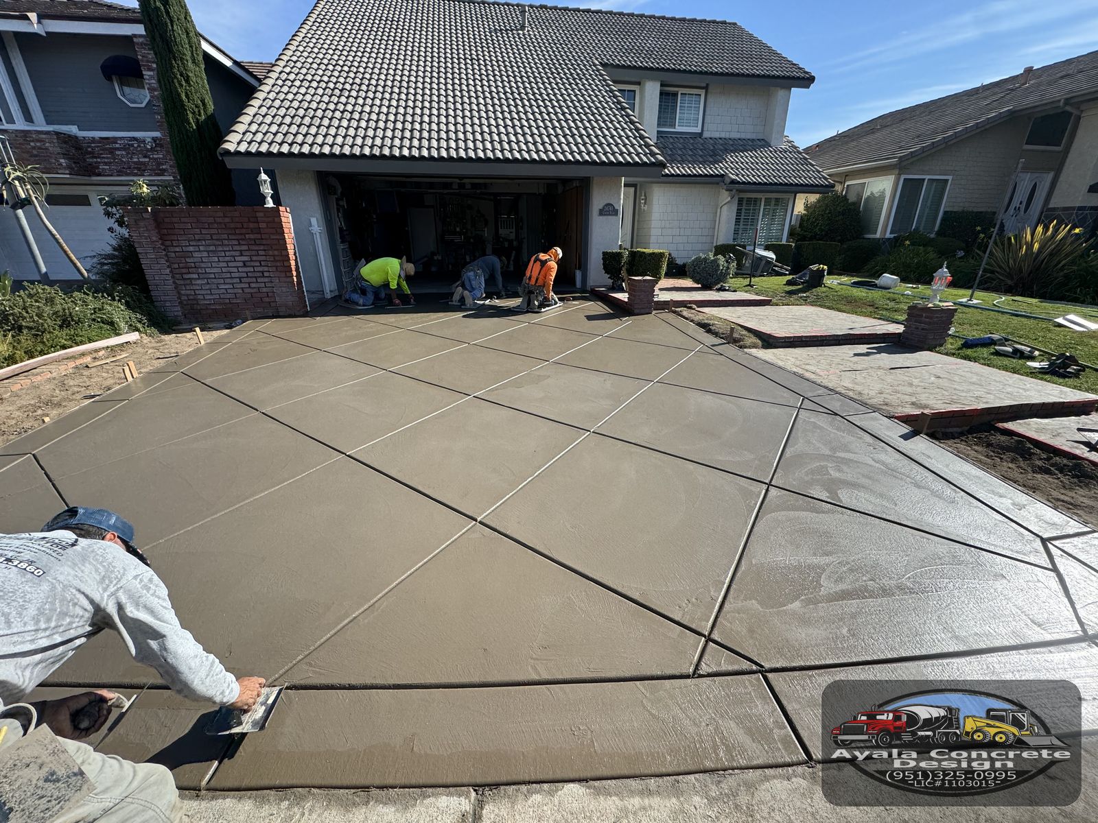 Stamped residential driveway — 27