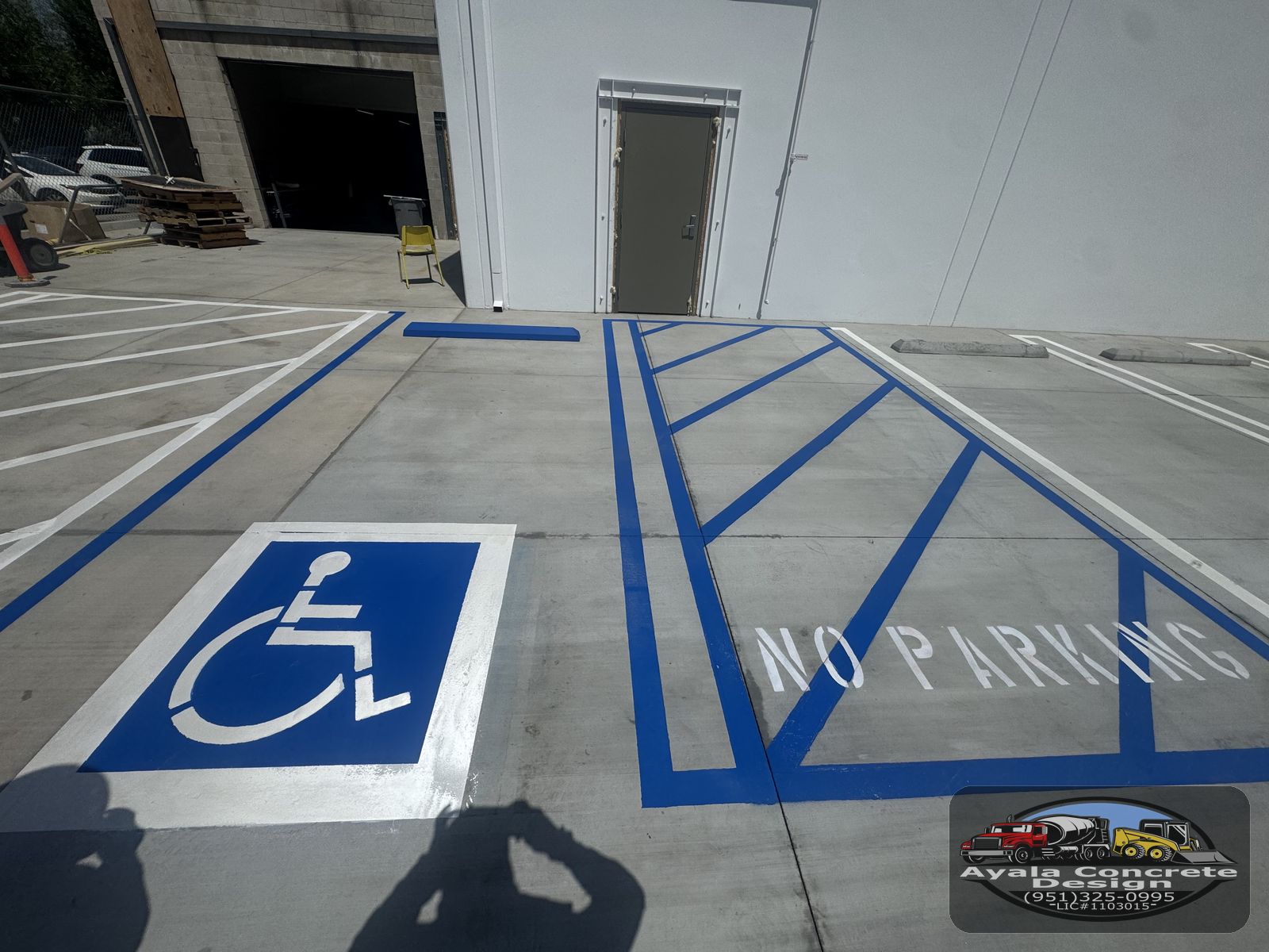 Commercial parking & ADA markings — 13